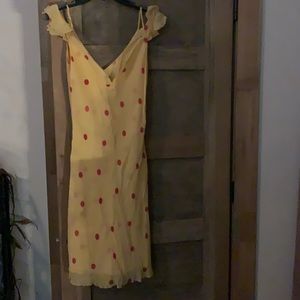 Hugo Buscati Collection Yellow Mustard with Red Polka Dots